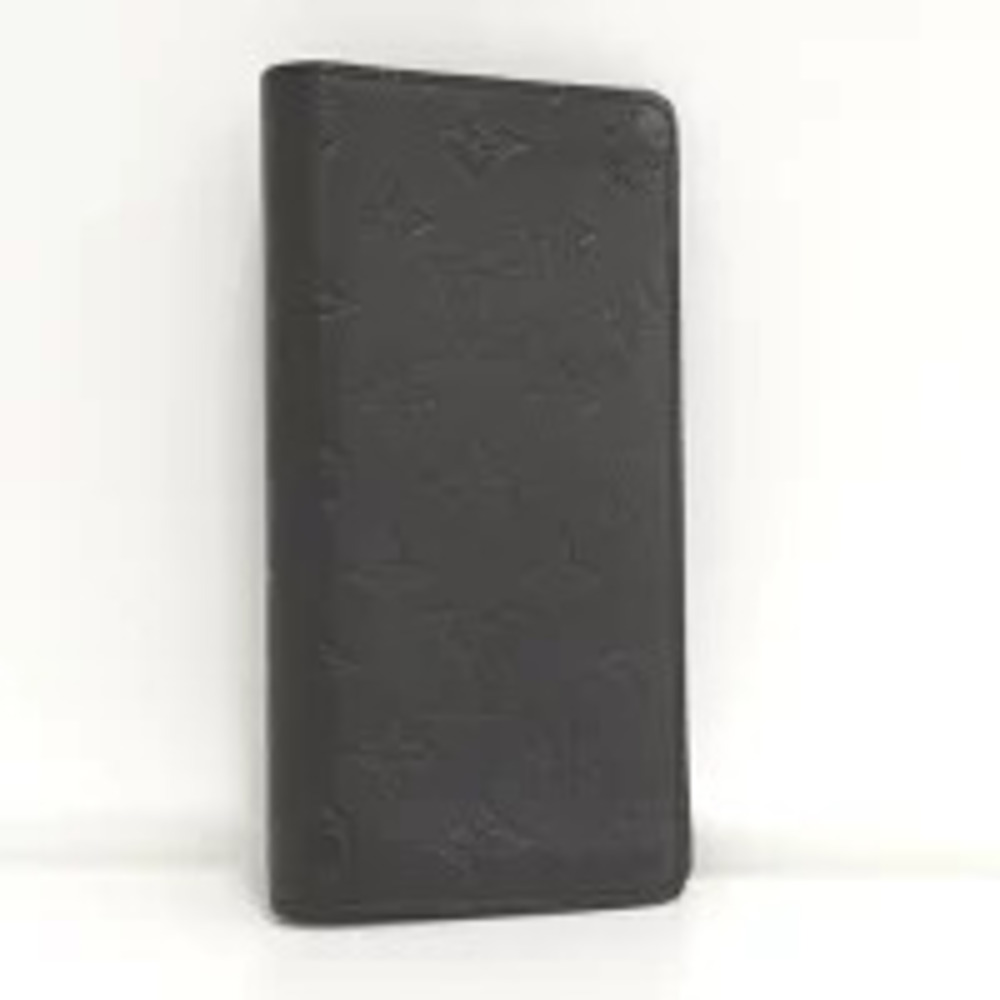 LOUIS VUITTON Portefeuille Plaza Bi fold Long Wallet Monogram Shadow Black